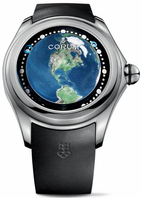 Corum Big Bubble Magical 52 L390 / 03258-390.101.04 / 0371 UE01 Earth-US Replica watch
